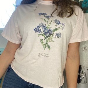 john galt brandy melville wildflower graphic tee